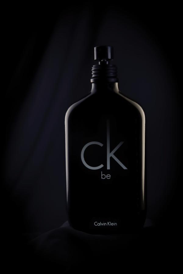 Calvin Klein Be perfume bottle shilouette in the dark by Sagar Sawant